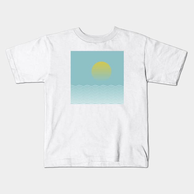 Sea and sun Kids T-Shirt by LemonBox